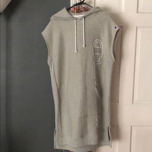 Champion Reverse Weave Hooded Sweater Dress